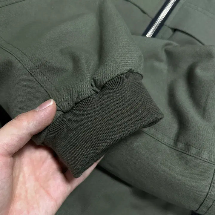 [BUNJANG] ETCE Washed Bomber Jacket Khaki M / [M] ETCE 워시드 봄버 자켓 WASHED BOMBER