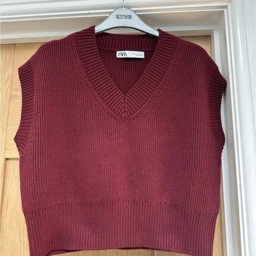 [BUNJANG] ZARA Knit Vest &amp; Check Slacks Set / 자라ZARA니트조끼+체크슬랙스 2벌