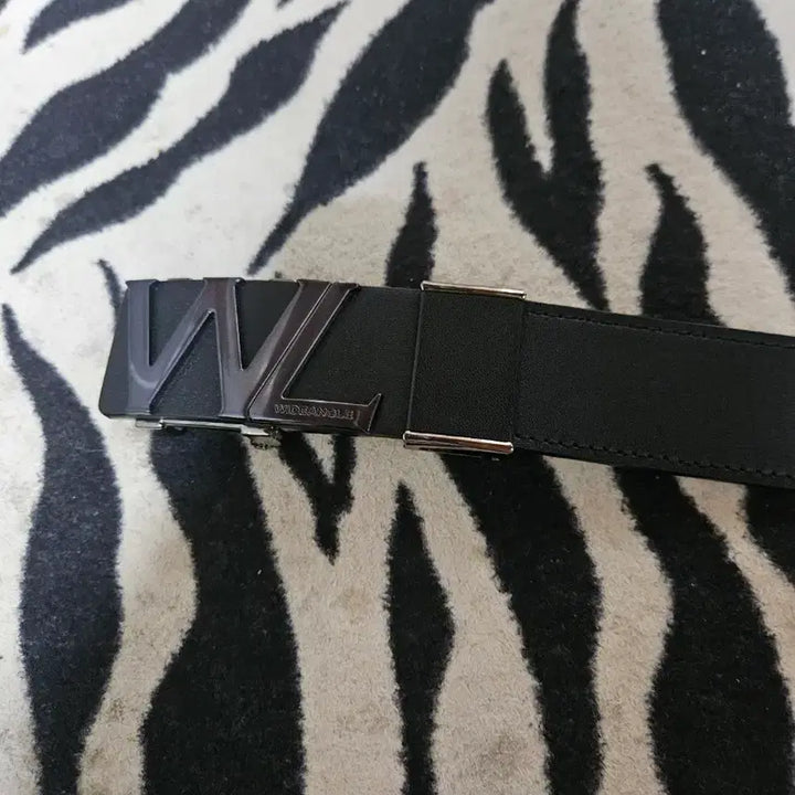 [BUNJANG] Wide Angle Black Automatic Belt / 와이드앵글 블랙 남성자동벨트