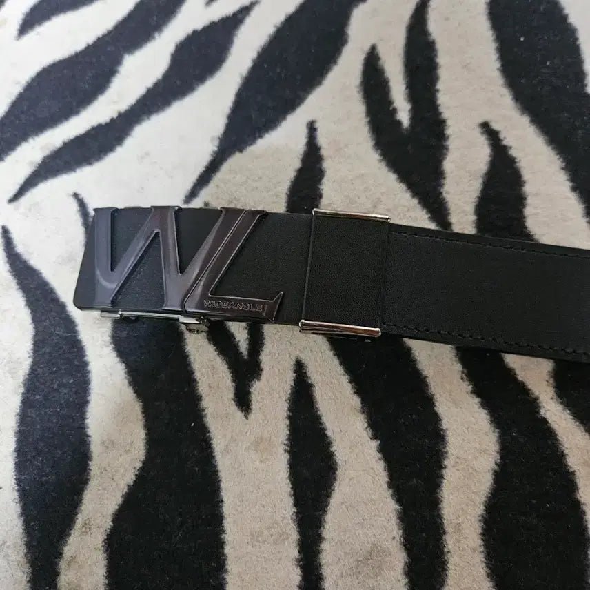 [BUNJANG] Wide Angle Black Automatic Belt / 와이드앵글 블랙 남성자동벨트