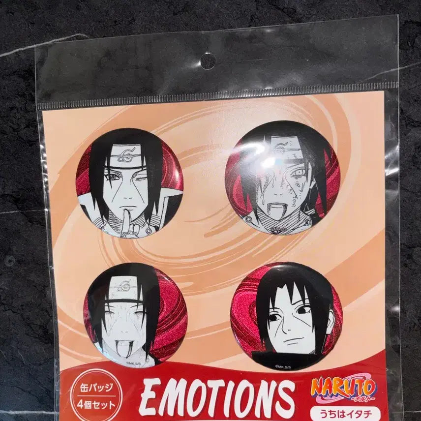 [BUNJANG] Naruto Jump Shop Itachi Emotion Can Badge / 나루토 점프샵 이타치 이모션 캔뱃지 미개봉