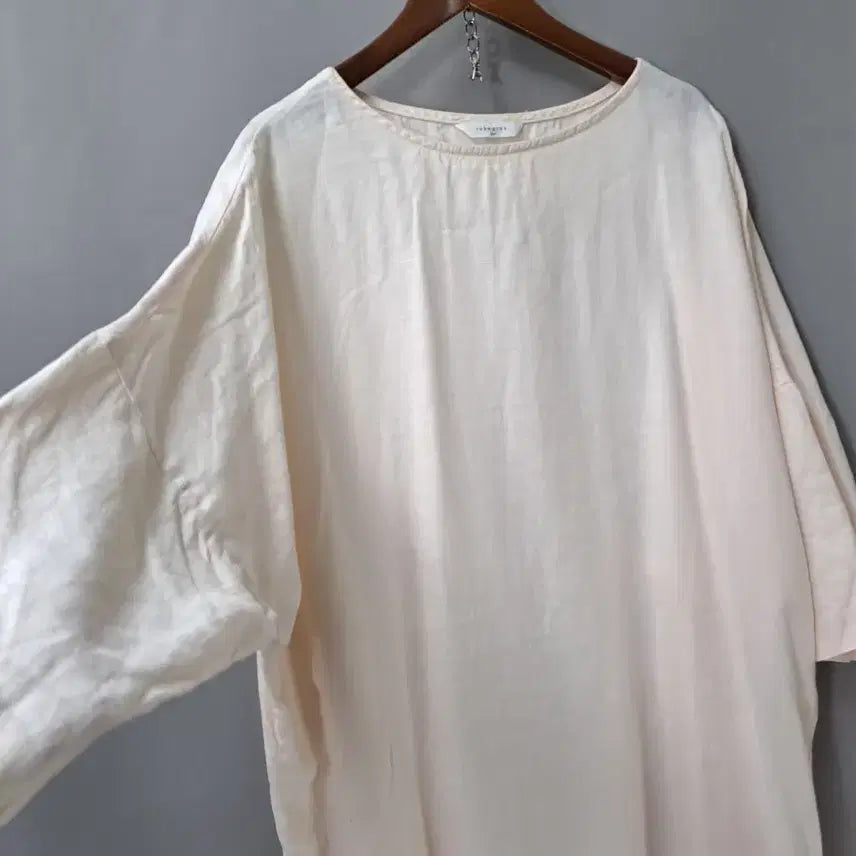 [BUNJANG] Skin Ivory Mohair Blend Boxy Long Dress / 스킨아이보리 마혼방 박시 롱 원피스