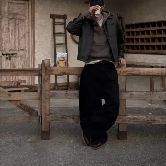 [BUNJANG] 1206 Studio Divide Cut Wide Pants L / 1206스튜디오 디바이드 컷 와이드 팬츠 L
