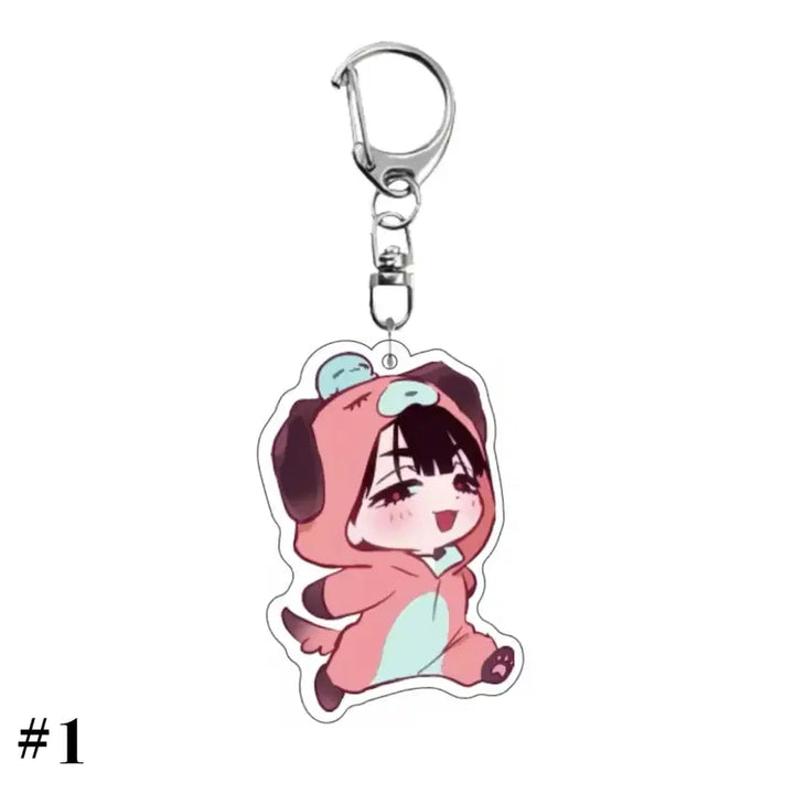 [SOLD OUT] 에일리언 스테이지 SD 동물 잠옷 아크릴 키체인 6종
