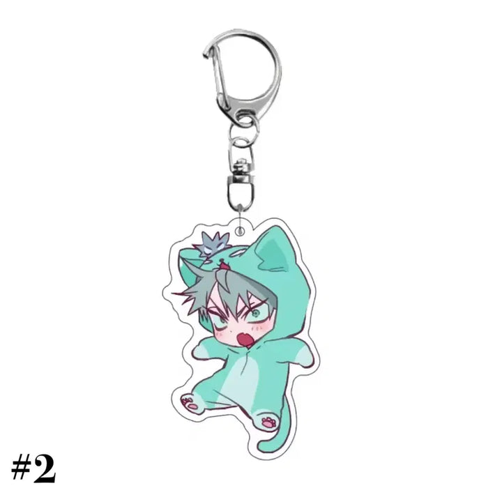 [SOLD OUT] 에일리언 스테이지 SD 동물 잠옷 아크릴 키체인 6종