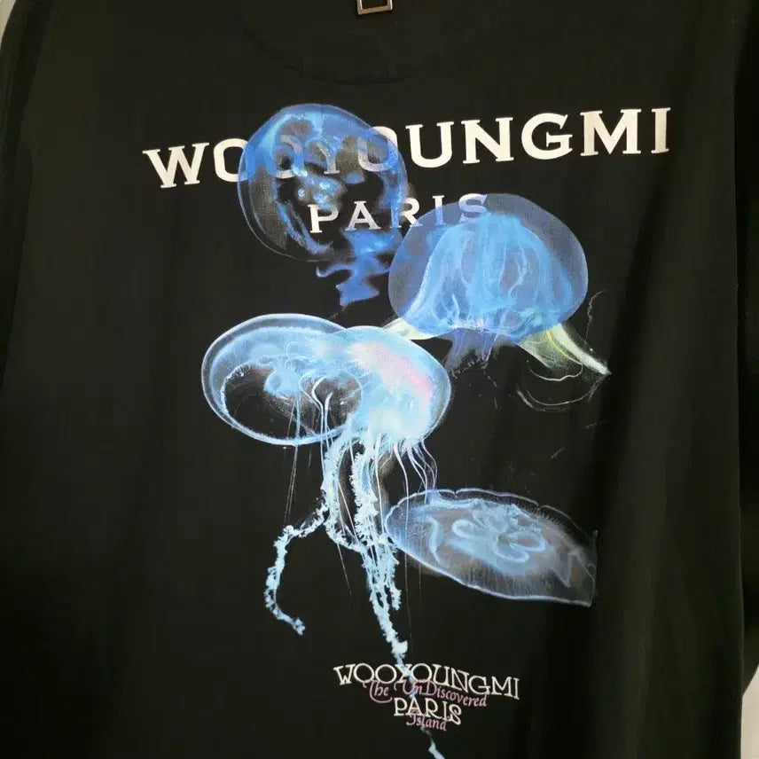 [BUNJANG] Wooyoungmi Jellyfish Back Logo Short Sleeve T-shirt / 새상품급 우영미 젤리피쉬 백로고 반팔 48사이즈