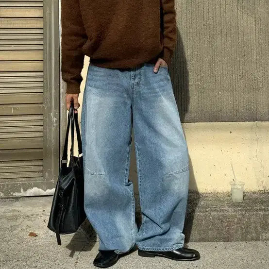 [BUNJANG] 1206Studio Flow Wide Denim Pants L / 1206Studio 플로우 와이드 데님 L