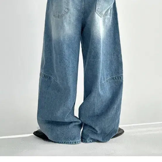 [BUNJANG] 1206Studio Flow Wide Denim Pants L / 1206Studio 플로우 와이드 데님 L