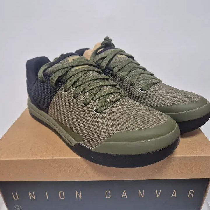 [BUNJANG] Union Canvas Khaki Sneakers / 유니온캔버스 카키색 MTB 285