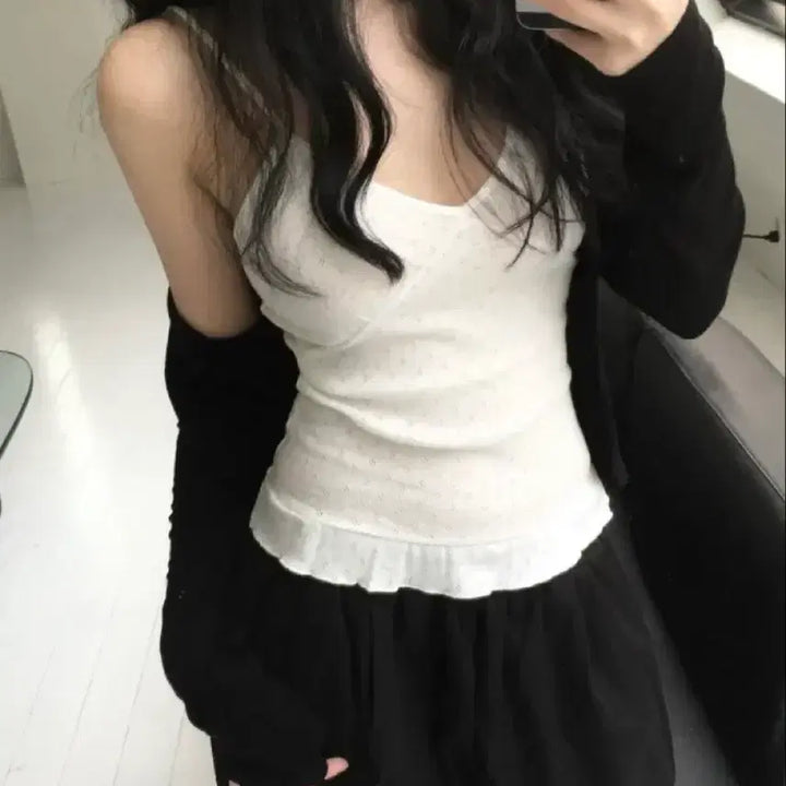 [BUNJANG] Liz Lisa Open Shoulder Cardigan / 리즈리버 오픈 숄 가디건