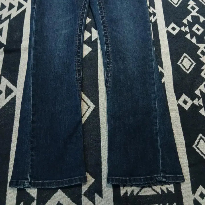 [BUNJANG] True Religion Y2K Orange Stitch Bootcut Jeans / 트루릴리전 진청워싱 오렌지 스티치 Y2K 스트레치 부츠컷 청바지 데님팬츠