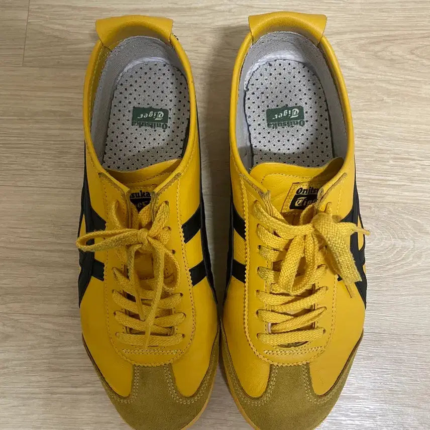 [BUNJANG] Onitsuka Tiger Mexico 66 Yellow Black Sneakers / 오니츠카타이거 멕시코66 옐로우 블랙 스니커즈