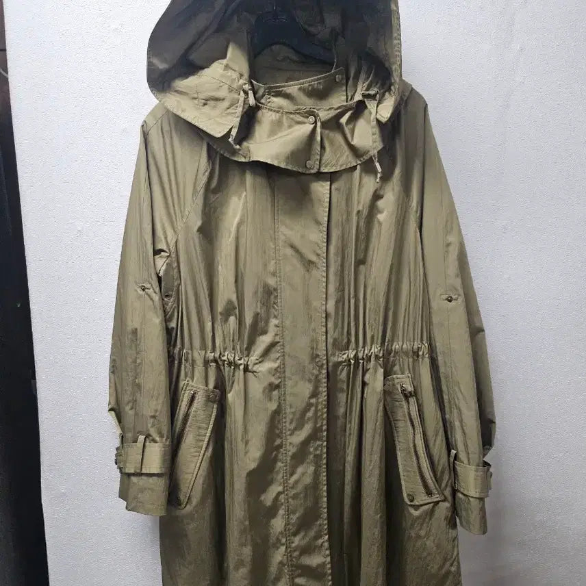 [BUNJANG] Kenneth Lady Hooded Long Windbreaker Coat / KL  Kenneth Lady  후드 롱  바람막이  코트 2