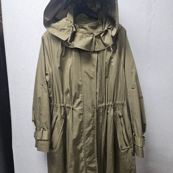 [BUNJANG] Kenneth Lady Hooded Long Windbreaker Coat / KL  Kenneth Lady  후드 롱  바람막이  코트 2