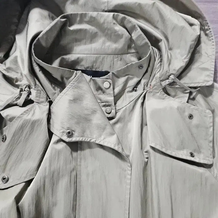 [BUNJANG] Kenneth Lady Hooded Long Windbreaker Coat / KL  Kenneth Lady  후드 롱  바람막이  코트 2
