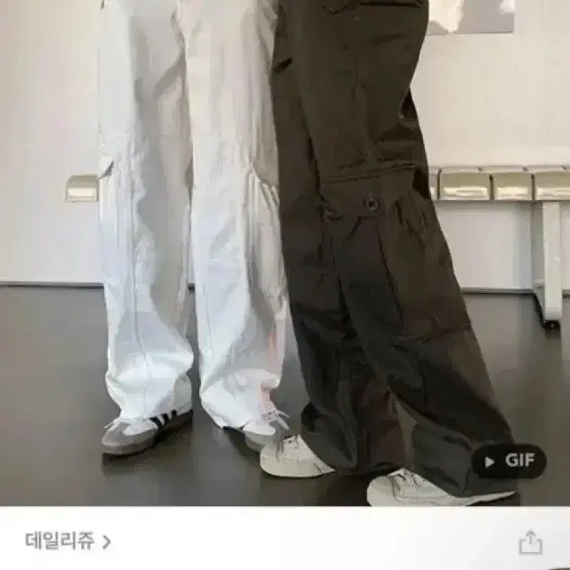 [BUNJANG] Daily Jou Cotton Cargo Wide Pants - Black S / [데일리쥬] 클랜시 카고 코튼 와이드 팬츠 - 블랙 S 지그재그에이블리