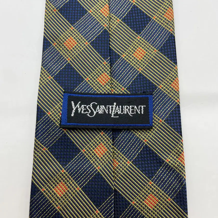 [BUNJANG] 890) (YSL) 입생로랑 패턴 넥타이(미세오염) / 890) (YSL) 입생로랑 패턴 넥타이(미세오염)