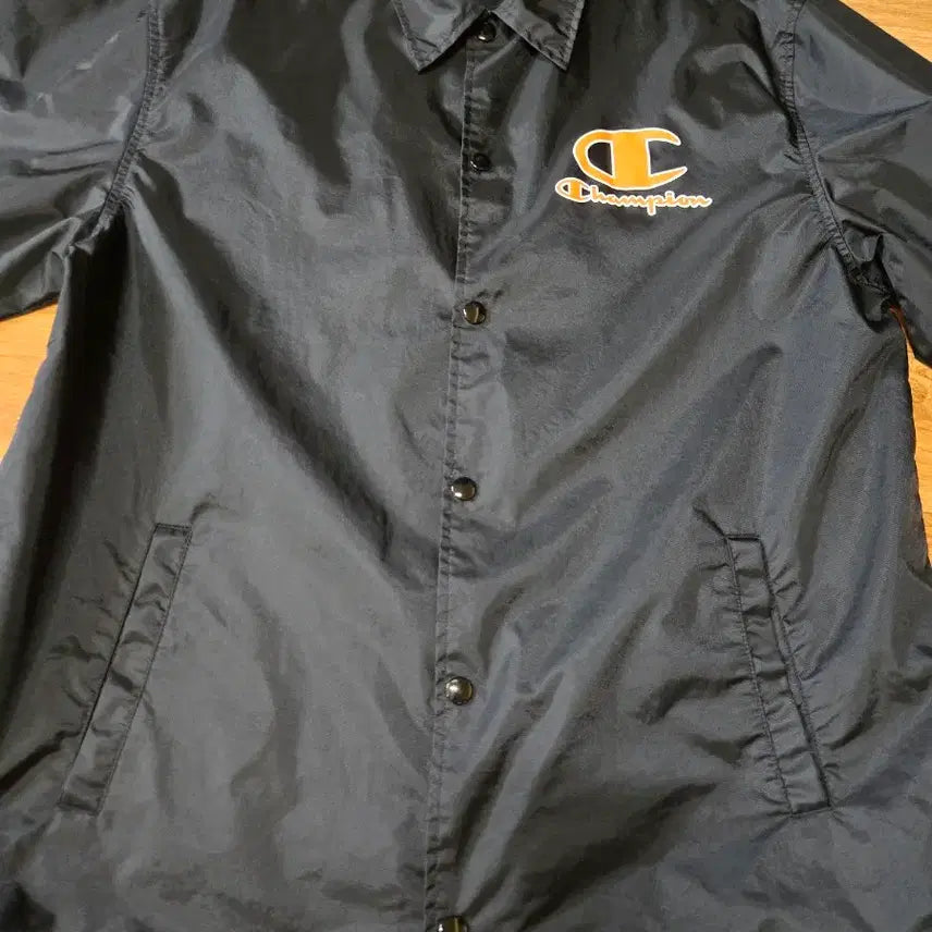 [BUNJANG] Champion Authentic Black Coach Jacket (XL) / 챔피온 정품 블랙 코치 자켓(XL사이즈)