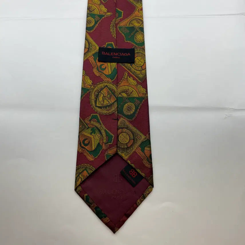 [BUNJANG] Balenciaga Pattern Necktie / 895) (BALENCIAGA) 발렌시아가 패턴 넥타이