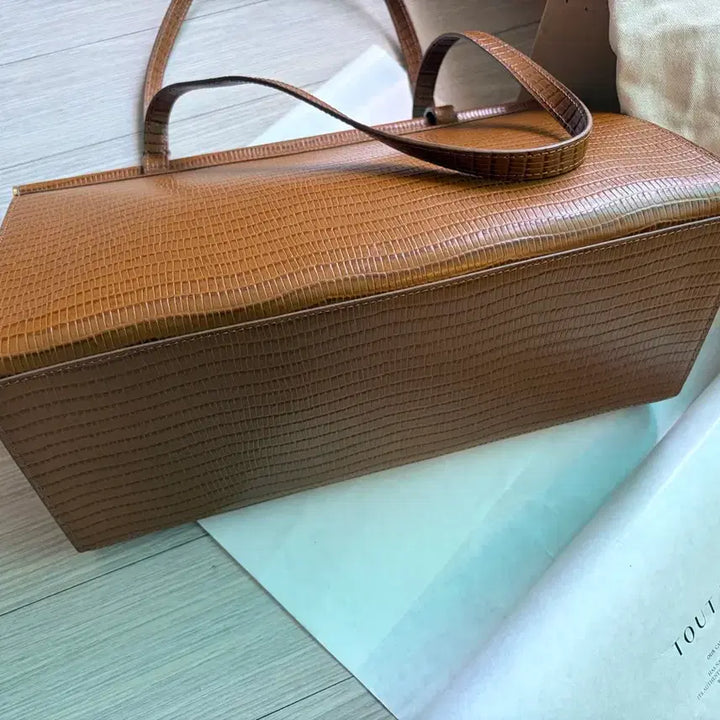 [BUNJANG] 2TE Parallele Bag Brown Leather Tote / 택달린새것 풀세트/투티에 파라렐백 브라운컬러