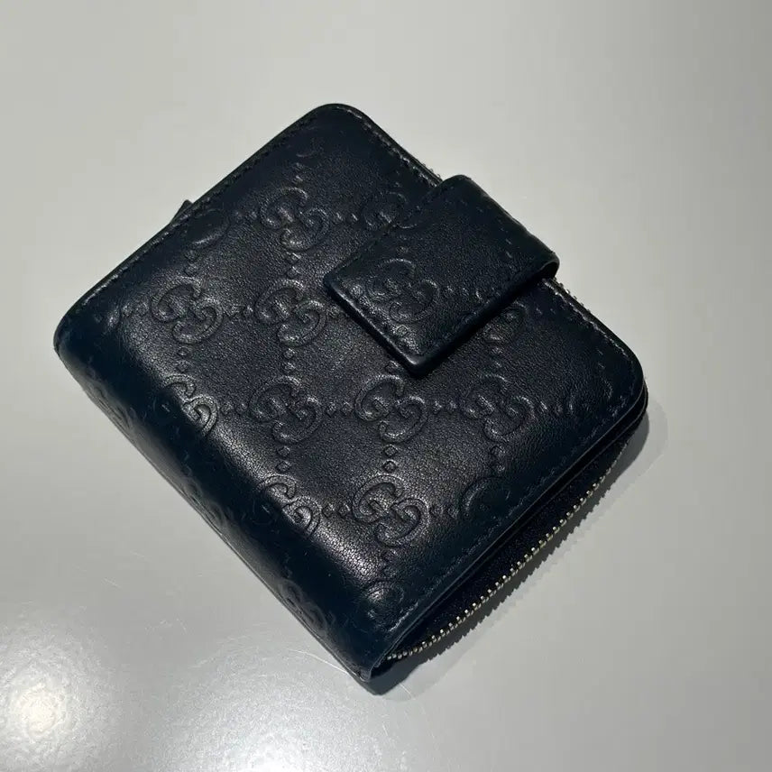 [BUNJANG] Gucci Shima Bifold Wallet Black / 구찌 시마 반지갑 블랙