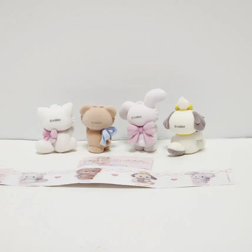 [BUNJANG] Miko Floki Figure Gacha 4종 Set (Latte, Kami, Mousse, Souffle) / 일괄)미코 플로키 피규어 가챠 4종 세트_라떼,카미,무스,수플레