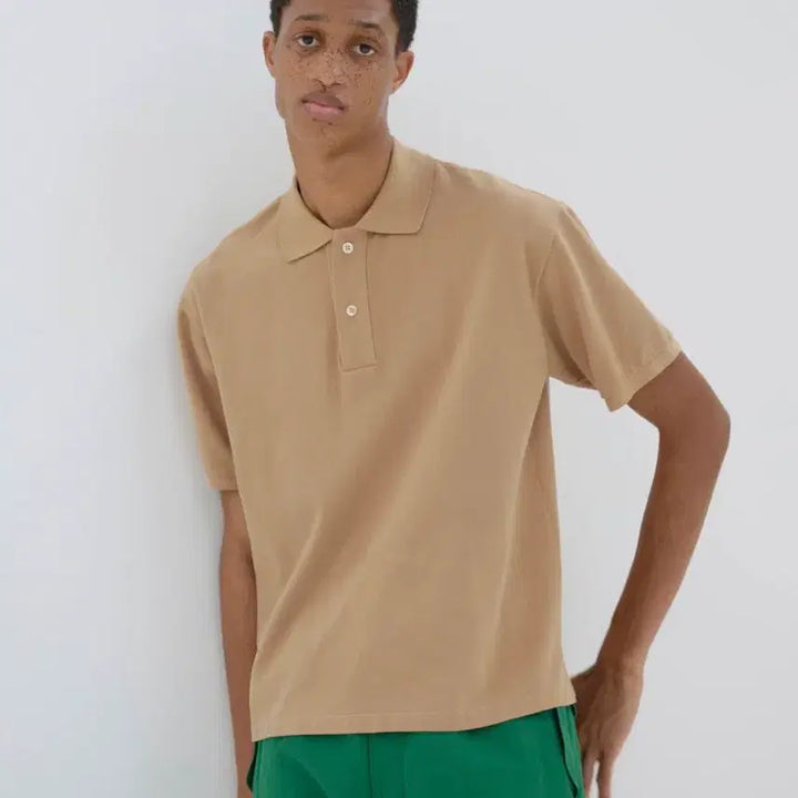 [BUNJANG] Auralee Super Fine Cotton Big Polo Shirt / 오라리 슈퍼파인 코튼 빅 폴로 뉴트럴 베이지 5