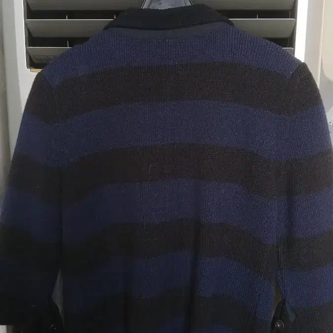 [BUNJANG] SYSTEM Striped Short Sleeve Knit Jacket / 시스템 SYSTEM 스트라이프 반팔 니트 자켓