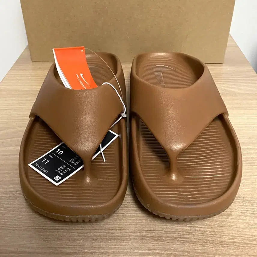 [BUNJANG] Nike Calm Flip Flop Light British Tan 280mm / (새제품) 나이키 캄 플립플랍 280mm 쪼리