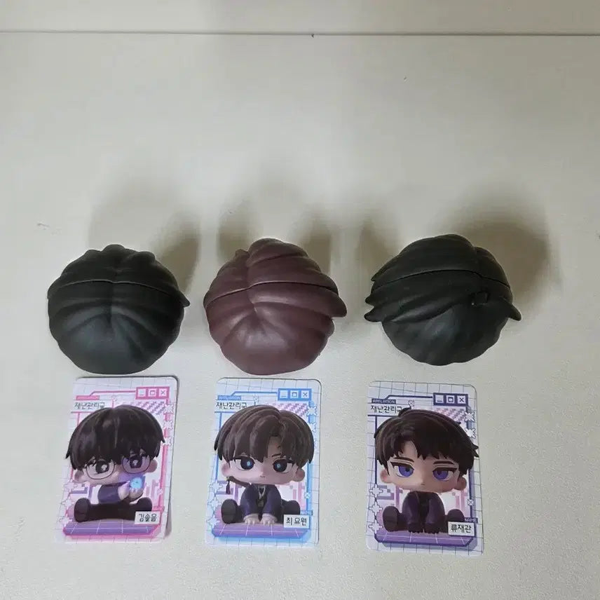 [SOLD OUT] 괴담출근 괴출 모두앉아 피규어 현무1팀 일괄 (최요원 류재관 포도)