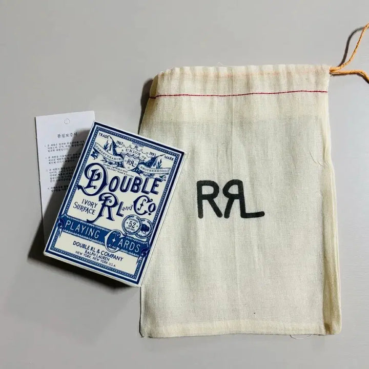 [BUNJANG] RRL Playing Cards Pouch Shopping Bag Set / rrl 더블알엘 플레잉 카드 + 파우치 + 쇼핑백