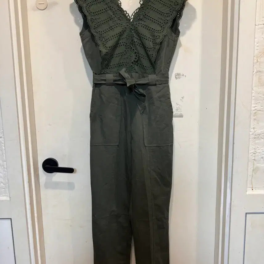 [BUNJANG] Chickslabel Jumpsuit Khaki Size S / 칙스라벨 점프수트