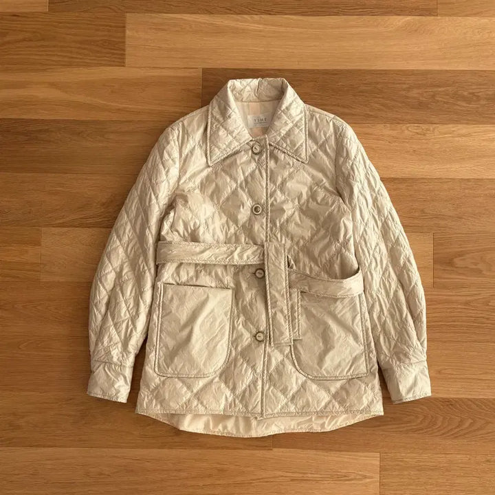 [BUNJANG] TIME Belted Quilted Jacket / 타임 벨티드 퀼팅