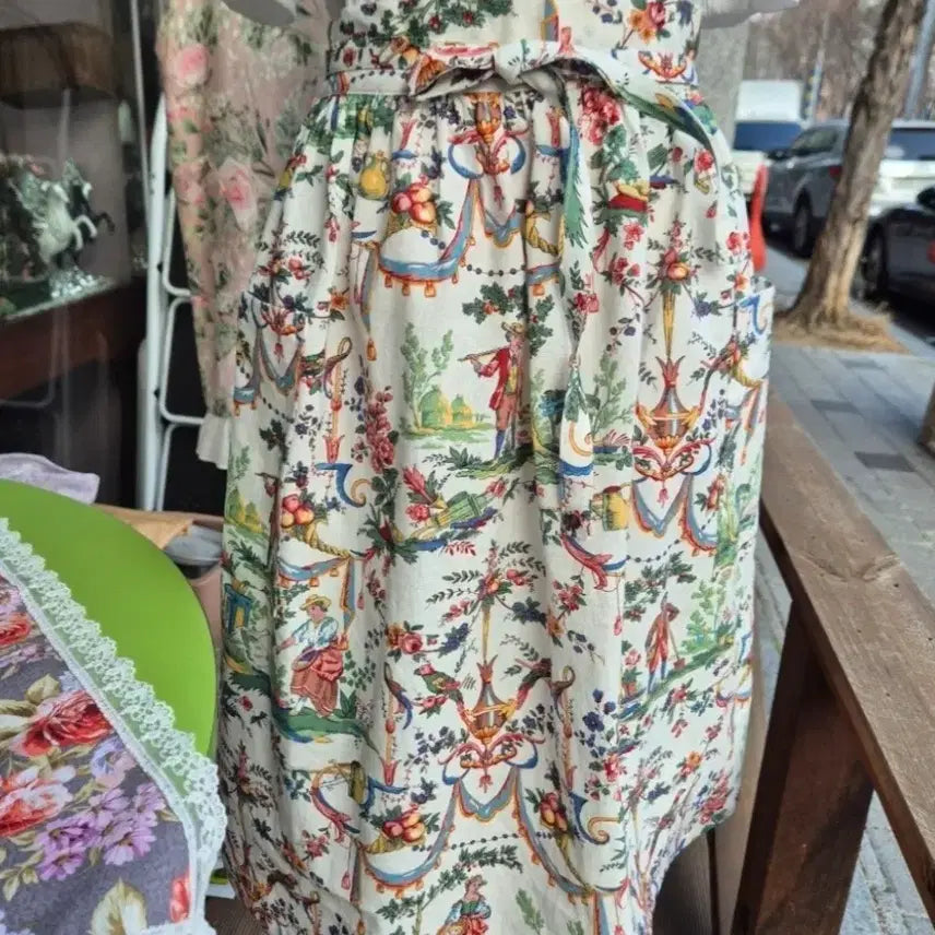 [BUNJANG] Linen Half Apron with Optional Cushion Cover / 명화린넨 허리앞치마 쿠션커버 가능