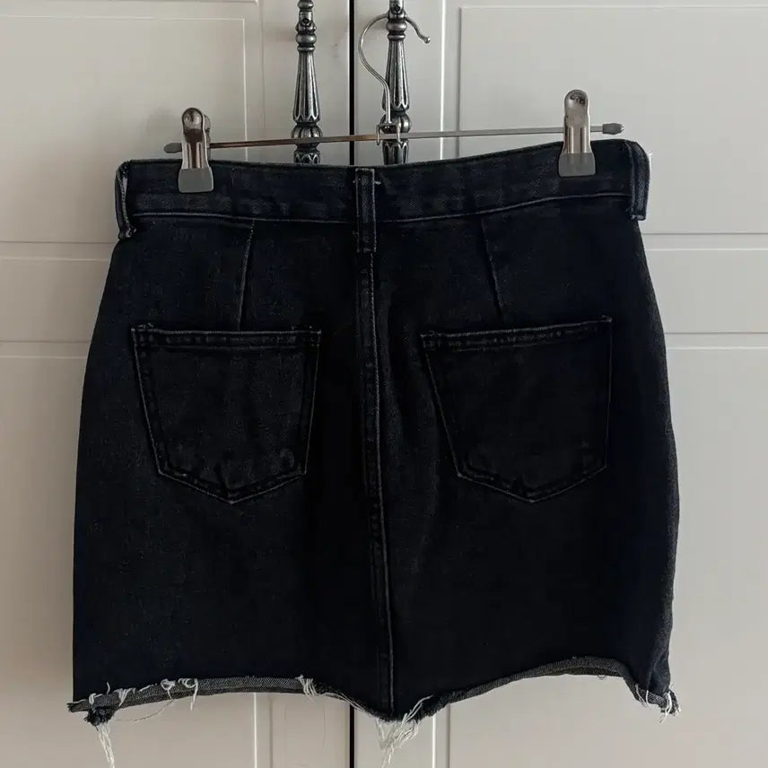 [BUNJANG] Black Denim Skirt / 흑청 데님 스커트