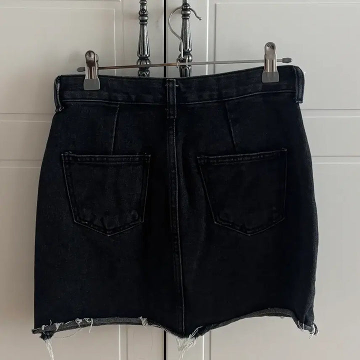 [BUNJANG] Black Denim Skirt / 흑청 데님 스커트