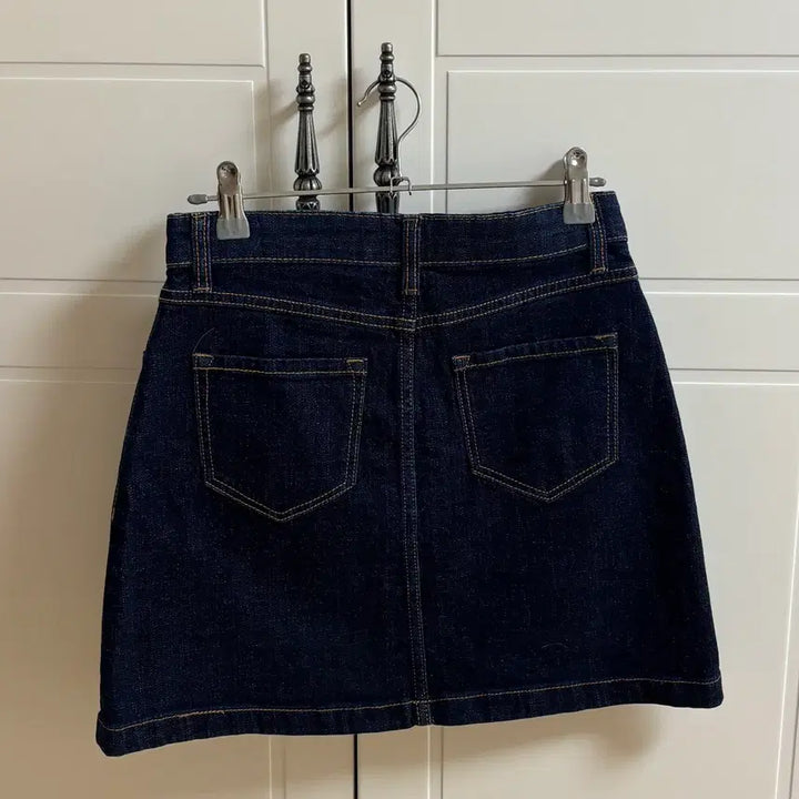 [BUNJANG] Dark Wash Denim Skirt / 진청 데님 스커트