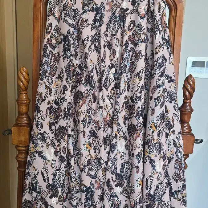 [BUNJANG] Studio Lap Pattern Slit Long Skirt (Size 44.5-55) / 랩스튜디오 패턴 슬릿 롱스커트(44반-55)