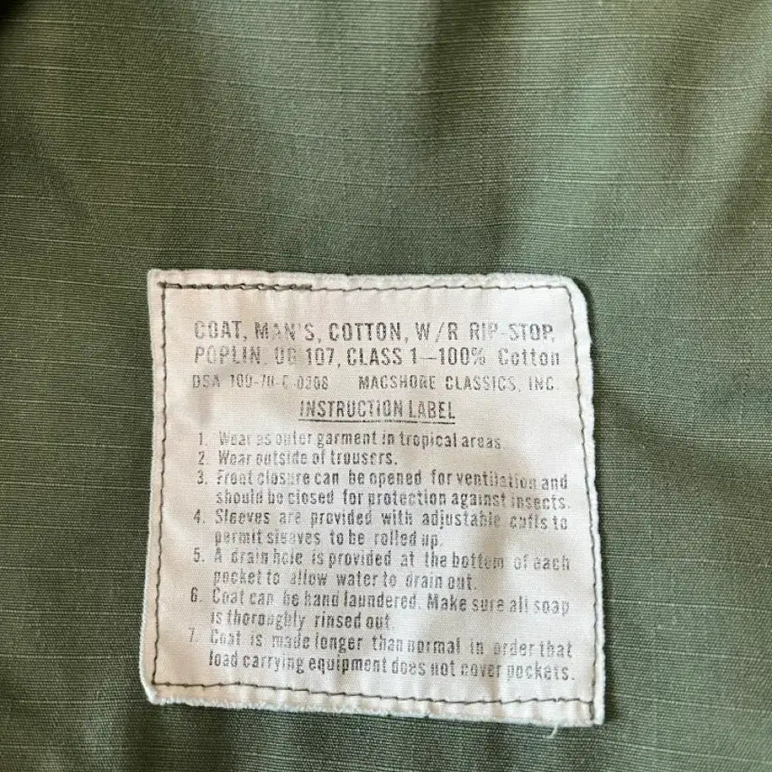 [BUNJANG] US Military Original Jungle Fatigue 4th Generation / 미군 오리지널 정글퍼티그 M-R 4세대