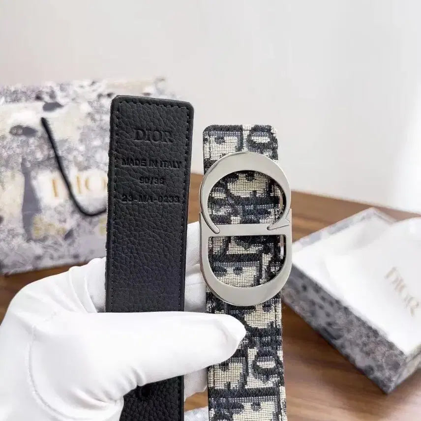 [BUNJANG] Dior Classic CD Buckle Belt (90, 3.5cm) Men&