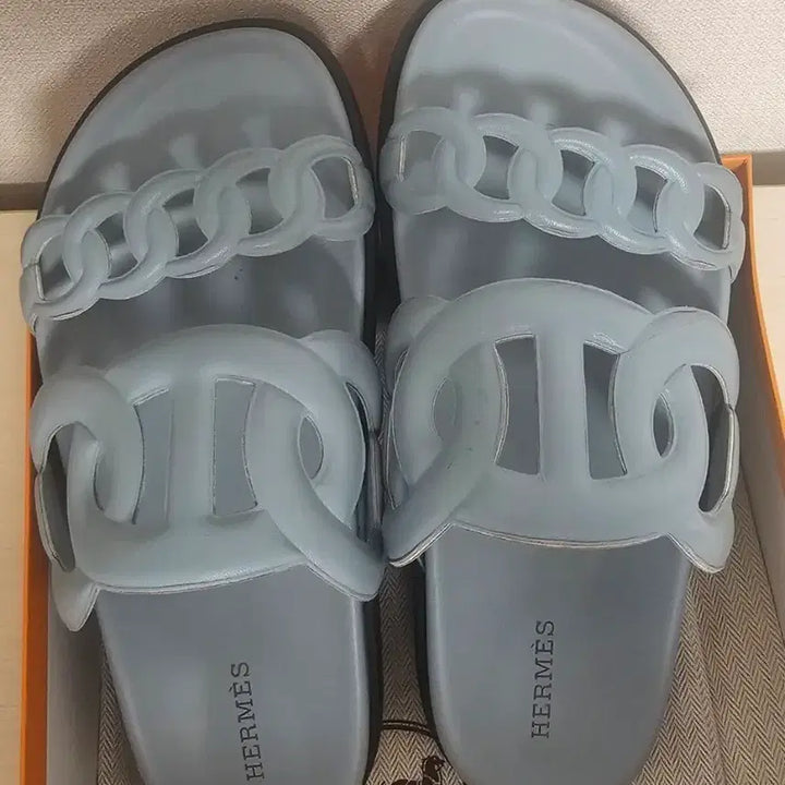 [SOLD OUT] 에르메스 엑스트라 샌들 슬리퍼 블루