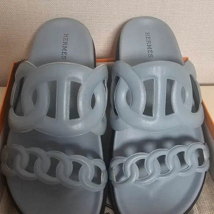 [SOLD OUT] 에르메스 엑스트라 샌들 슬리퍼 블루