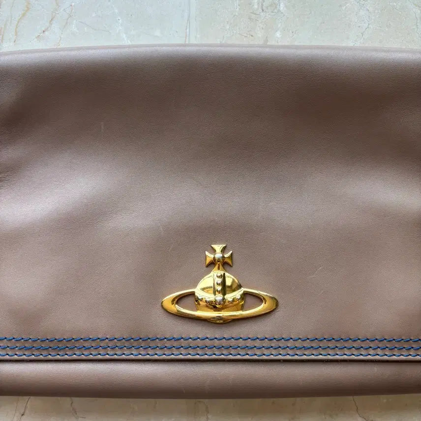 [BUNJANG] Vivienne Westwood Leather Crossbody Bag / Clutch / 비비안 웨스트우드 가죽 크로스백 / 클러치