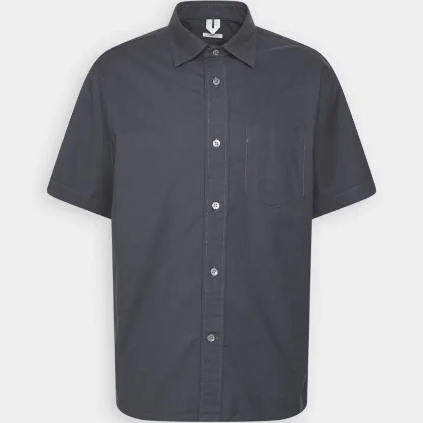 [BUNJANG] Arket Charcoal Regular Fit Short Sleeve Shirt Size 50 / 아르켓 차콜색 레귤러 핏 반팔 셔츠 새제품 50사이즈