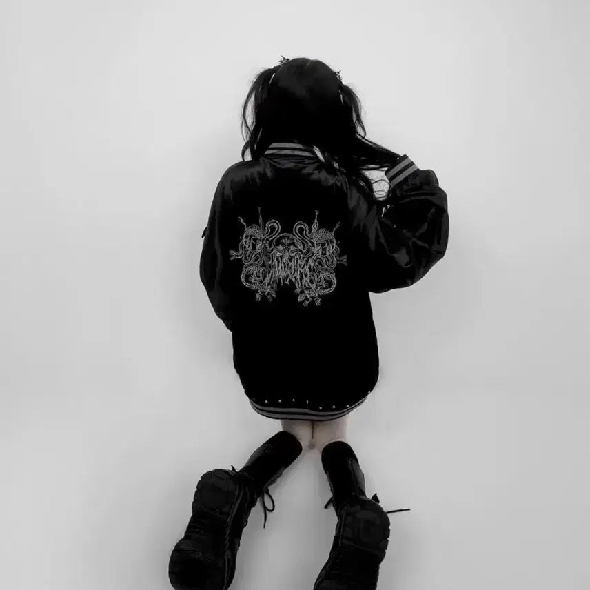 [BUNJANG] Dimmire Black Sukajan Jacket / 딤모아르 dimmire 스카쟌 블랙 자켓