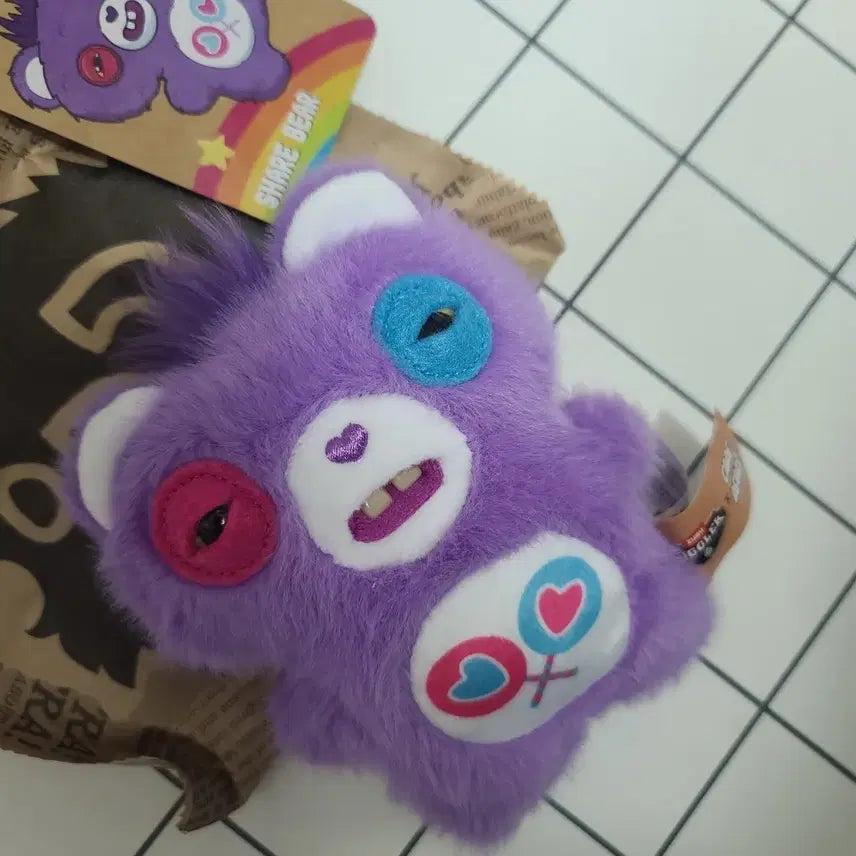 [BUNJANG] Care Bears Furry Friends Purple Share Bear Blind Box (Opened) / 케어베어 퍼글러 블라인드 박스 개봉상품 퍼플 셰어베어