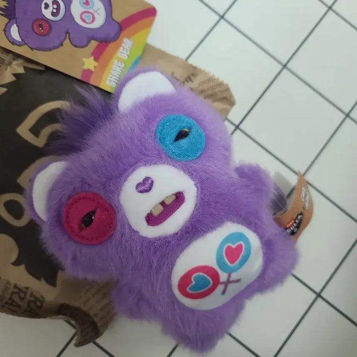 [BUNJANG] Care Bears Furry Friends Purple Share Bear Blind Box (Opened) / 케어베어 퍼글러 블라인드 박스 개봉상품 퍼플 셰어베어