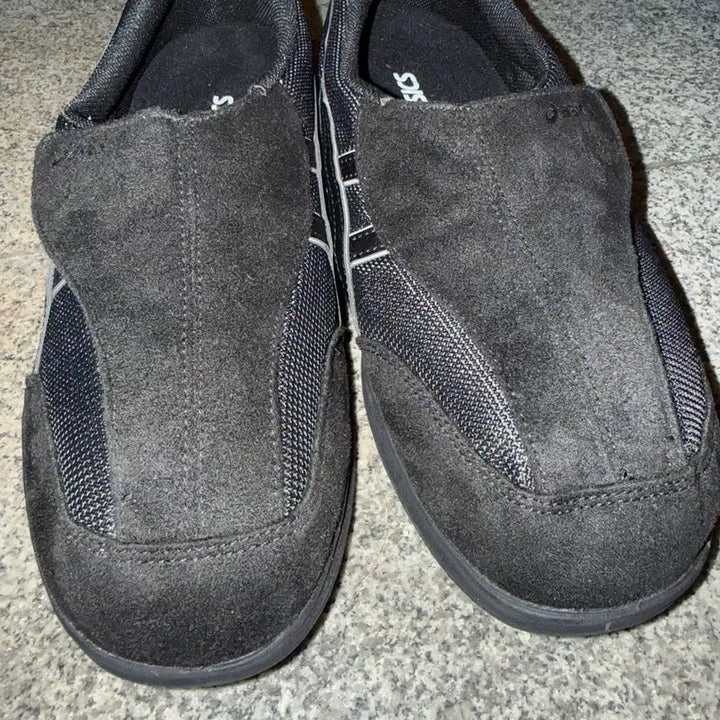 [BUNJANG] Asics Life Walker 010 Black Wide Sneakers / 아식스 라이프워커 010 블랙 - 3E 와이드 275