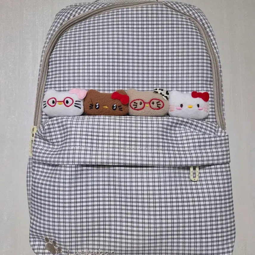 [BUNJANG] Hello Kitty Checkered Backpack / 헬로키티백팩