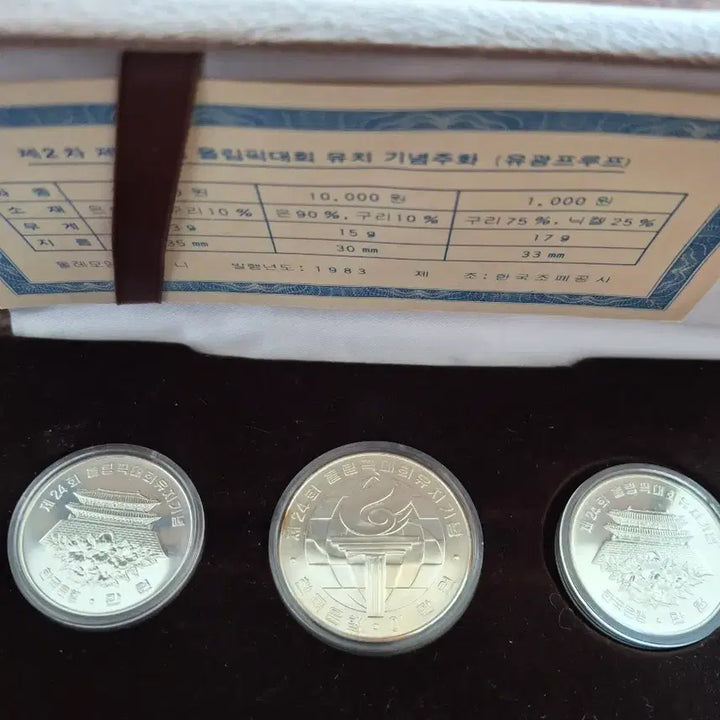 [BUNJANG] 88 Seoul Olympic Commemorative Coin Full Set / 88 서울 올림픽 기념 주화 풀세트.1만은화추가